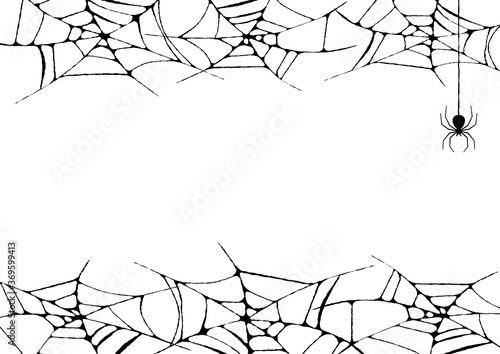 蜘蛛の巣の背景フレーム