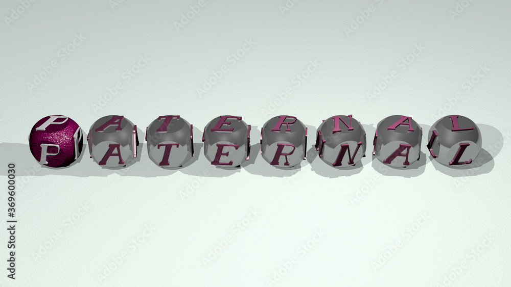 combination of Men: PATERNAL built by cubic letters from the top perspective, excellent for the concept presentation combination of Men: PATERNAL built by cubic letters from the top perspective, excellent for the concept presentation