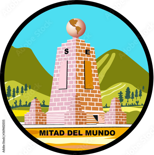 Monumento de la Ciudad Mitad del Mundo en Quito Ecuador