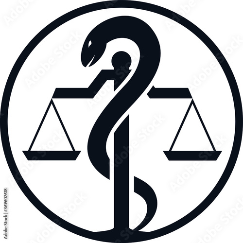Health Law Symbols Combined Logo