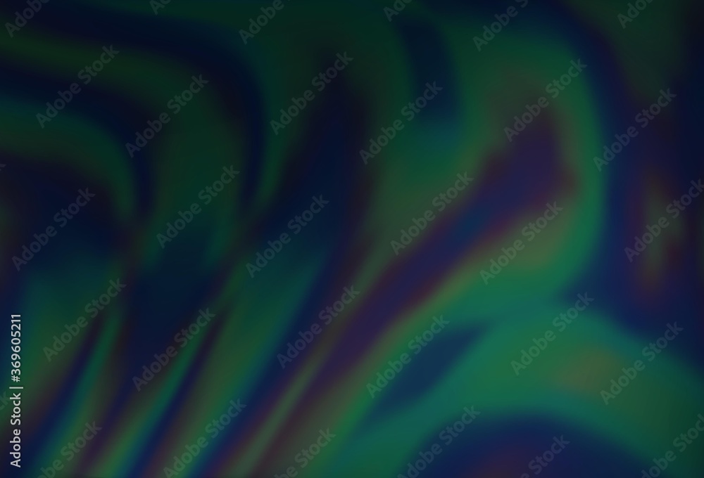 Dark BLUE vector template with lava shapes. Dark BLUE vector template with lava shapes.