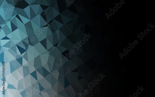 Light BLUE vector triangle mosaic texture. Colorful illustration in Origami style with gradient. New texture for your design.
