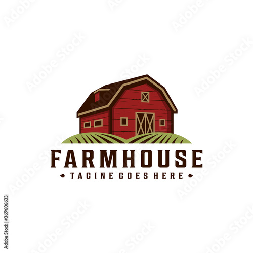 Farmhouse / Warehouse Vintage Retro Hipster Logo Design
