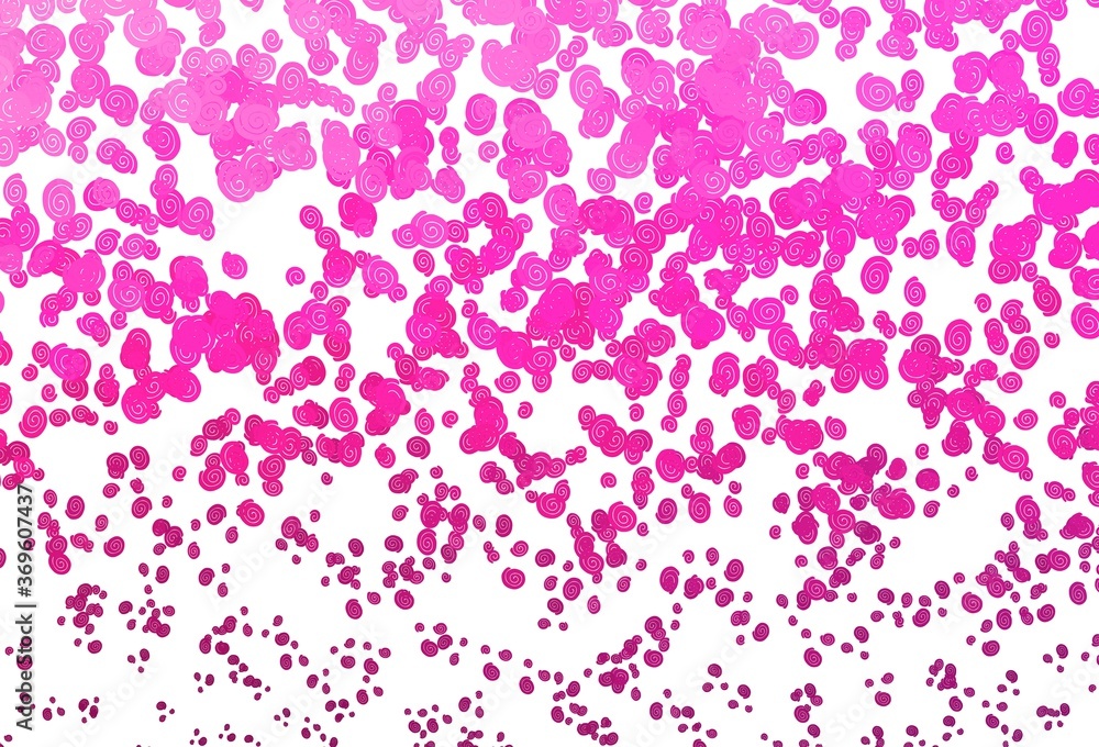 Light Pink vector template with bubble shapes. Light Pink vector template with bubble shapes.
