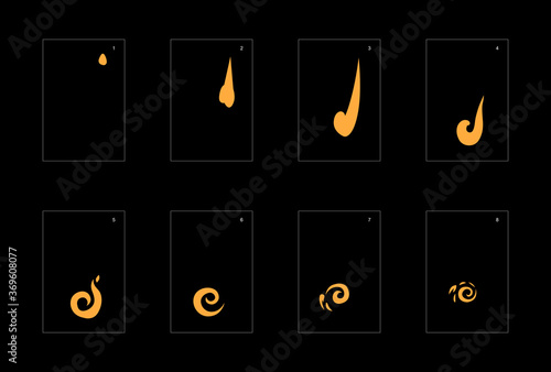 Smoke effect. dust smoke animation sprite sheet. classic dust smoke effect animation for game or cartoon or animation. vector style animation effect 1687.