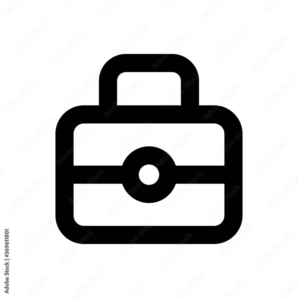 Suitcase Line Icon - Vector Illustration Suitcase Line Icon - Vector Illustration