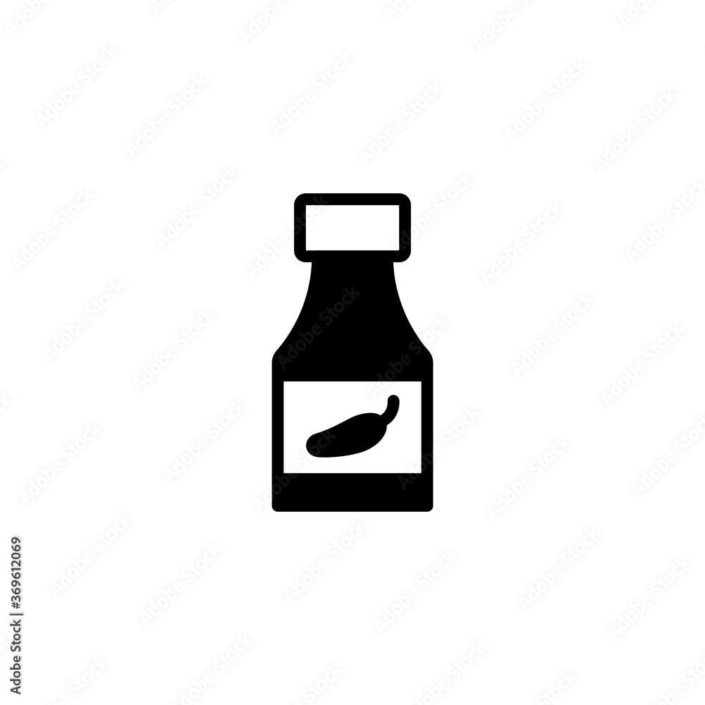 Sauce icon in black flat glyph, filled style isolated on white background Sauce icon in black flat glyph, filled style isolated on white background