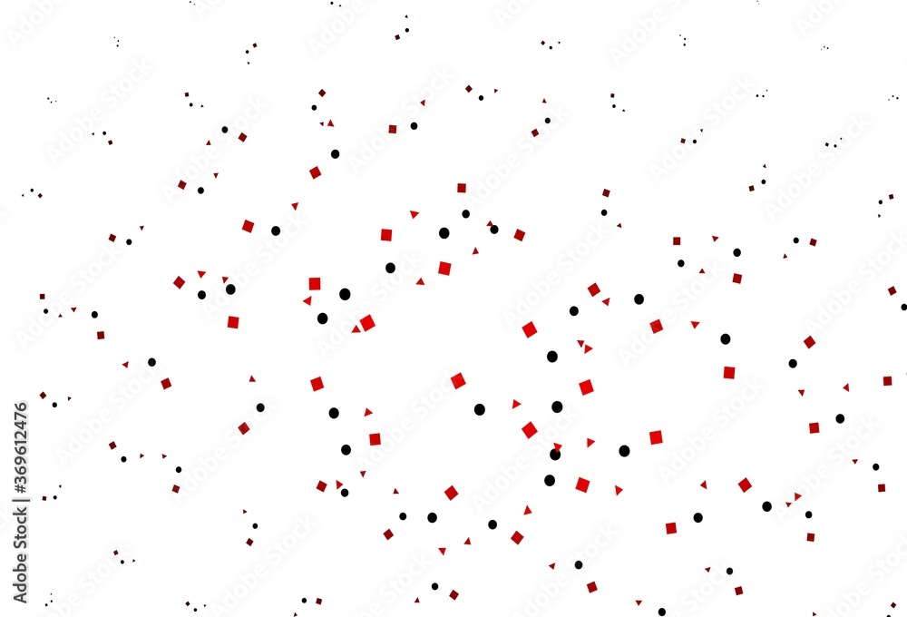 Light Red vector pattern in polygonal style with circles.