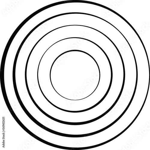 Lines in Circle Form . Spiral Vector Illustration .Technology round. Wave Logo . Design element . Abstract Geometric shape .