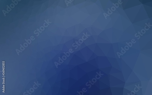 Dark BLUE vector shining triangular template. Colorful illustration in abstract style with gradient. Elegant pattern for a brand book.