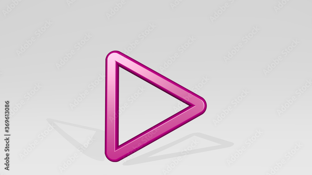arrow button right made by 3D illustration of a shiny metallic sculpture with the shadow on light background. icon and design arrow button right made by 3D illustration of a shiny metallic sculpture with the shadow on light background. icon and design