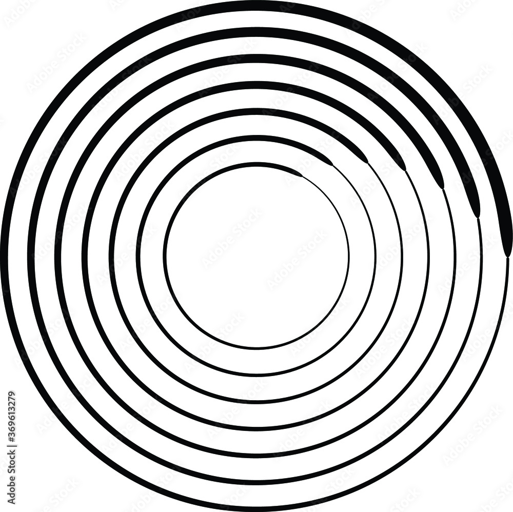 Lines in Circle Form . Spiral Vector Illustration .Technology round. Wave Logo . Design element . Abstract Geometric shape . Lines in Circle Form . Spiral Vector Illustration .Technology round. Wave Logo . Design element . Abstract Geometric shape .