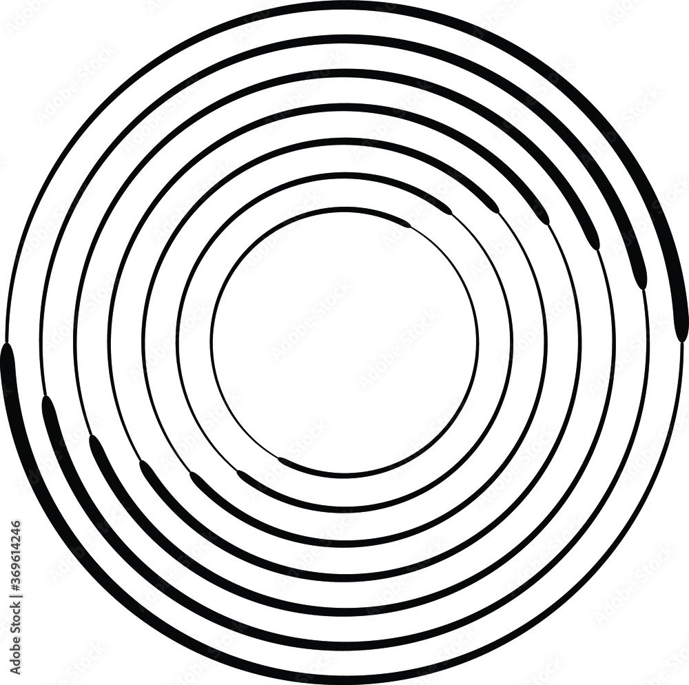 Lines in Circle Form . Spiral Vector Illustration .Technology round. Wave Logo . Design element . Abstract Geometric shap Lines in Circle Form . Spiral Vector Illustration .Technology round. Wave Logo . Design element . Abstract Geometric shap