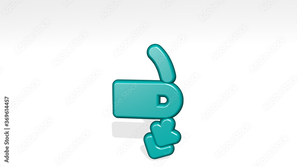 GESTURE SWIPE VERTICAL DOWN stand with shadow. 3D illustration of metallic sculpture over a white background with mild texture. hand and business GESTURE SWIPE VERTICAL DOWN stand with shadow. 3D illustration of metallic sculpture over a white background with mild texture. hand and business