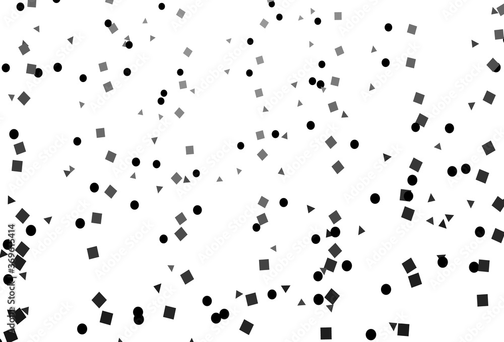 Light Silver, Gray vector backdrop with lines, circles, rhombus. Light Silver, Gray vector backdrop with lines, circles, rhombus.