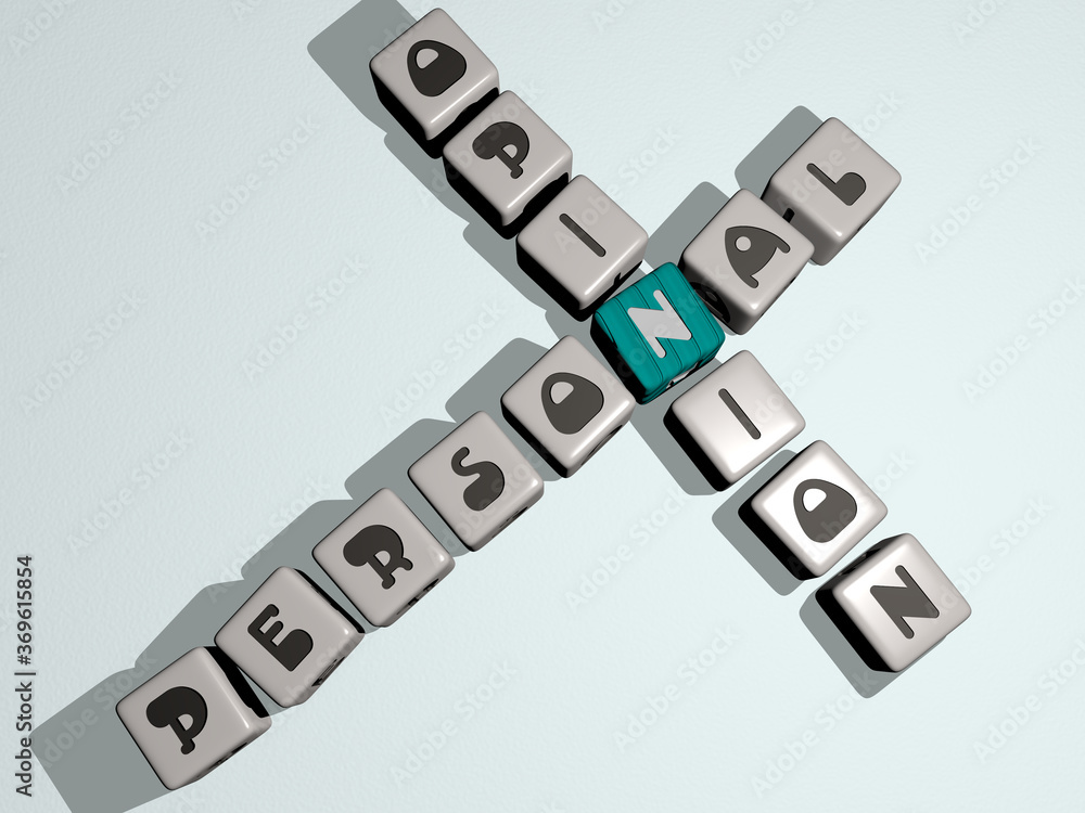 PERSONAL OPINION combined by dice letters and color crossing for the related meanings of the concept. illustration and business PERSONAL OPINION combined by dice letters and color crossing for the related meanings of the concept. illustration and business