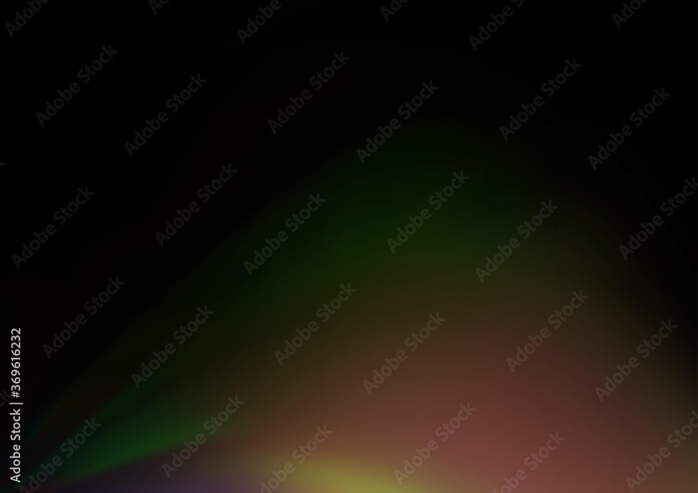 Fototapeta premium Dark Green vector blurred and colored template. A completely new color illustration in a bokeh style. A completely new design for your business.