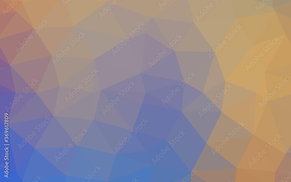 Obraz premium Light Blue, Yellow vector polygonal pattern. Creative illustration in halftone style with gradient. Textured pattern for background.