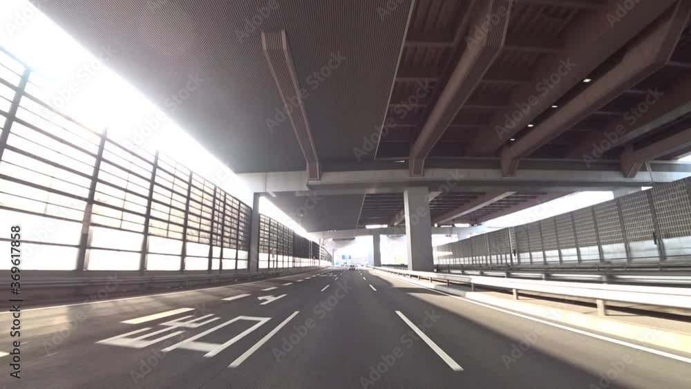 移動映像 国道23号 愛知県名古屋市南区 日本 移動映像 国道23号 愛知県名古屋市南区 日本