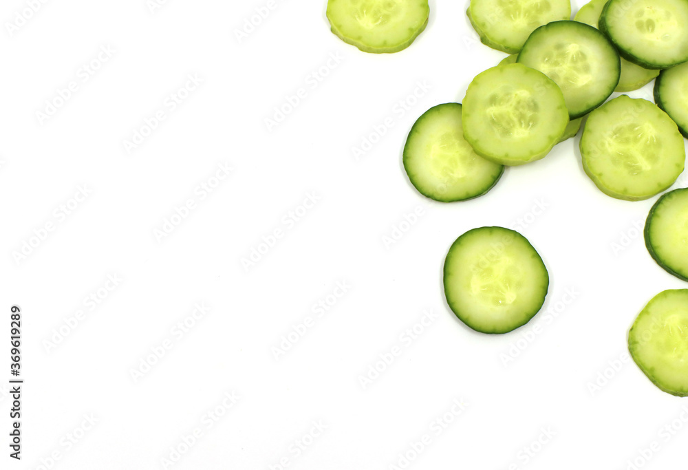 cucumber on white background cucumber on white background