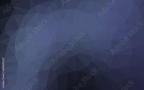 Dark BLUE vector polygon abstract backdrop. Geometric illustration in Origami style with gradient. Brand new design for your business.