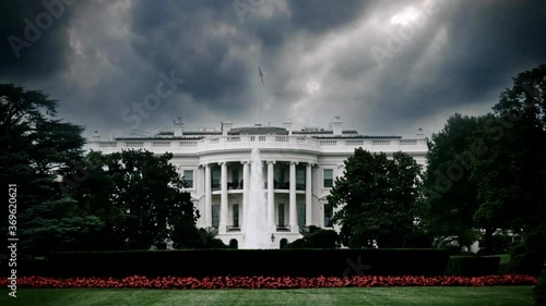The White House in Washington, D.C. exteriors timelapse photo
