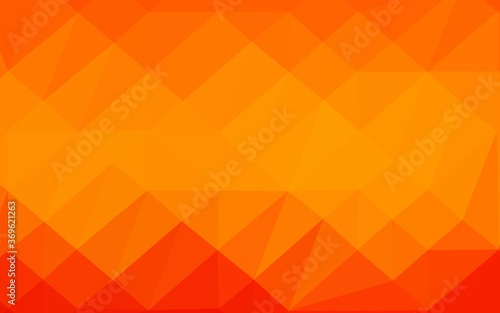 Light Orange vector low poly cover. A completely new color illustration in a vague style. New texture for your design.