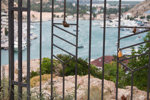 Balaklava Bay embankment. Republic of Crimea