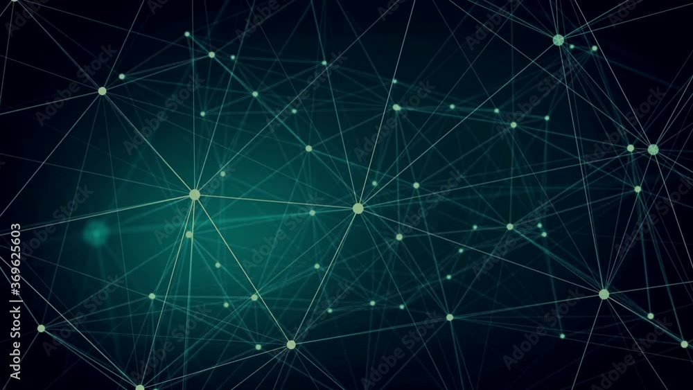 Connected dots digital animation Connected dots digital animation