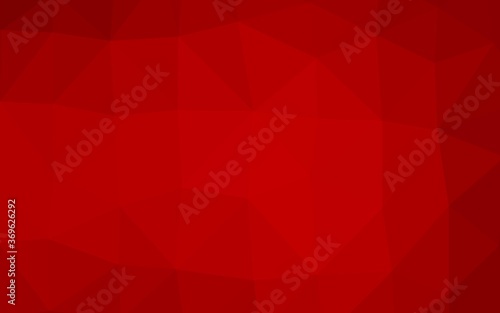 Light Red vector shining triangular background. Colorful illustration in Origami style with gradient. Completely new design for your business.