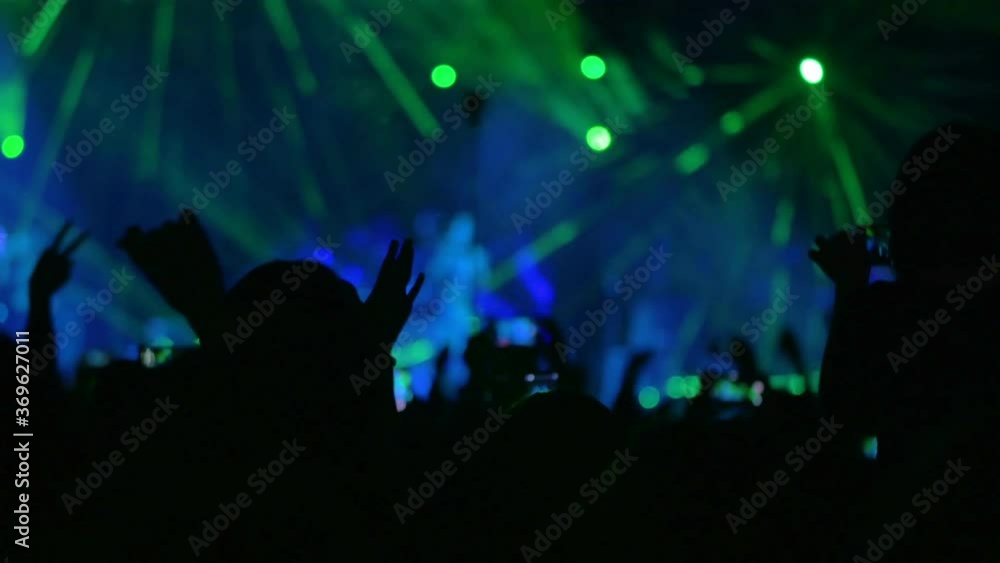 People dancing at the concert People dancing at the concert