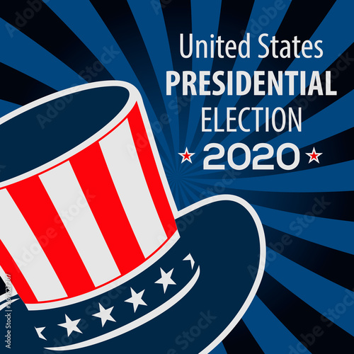2020 United States of America presidential election design concept. Vector illustration

