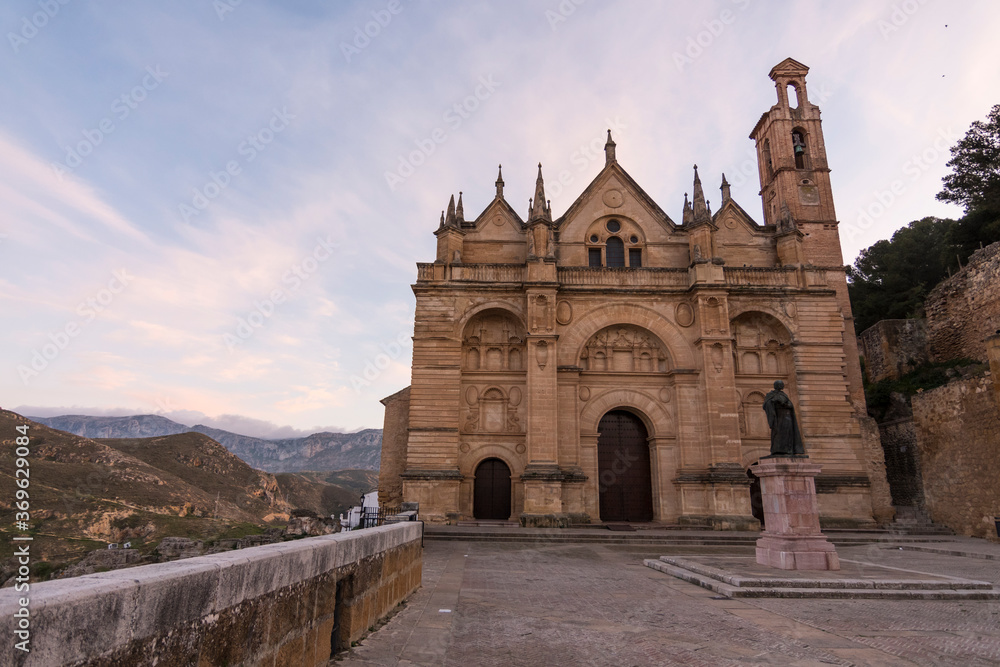 Obraz premium Royal Collegiate Church of Santa María la Mayor in the Old Center of Antequera (Málaga) Spain