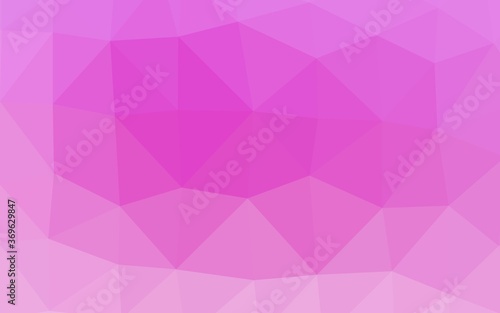 Light Pink vector abstract polygonal cover. Geometric illustration in Origami style with gradient. Template for a cell phone background.