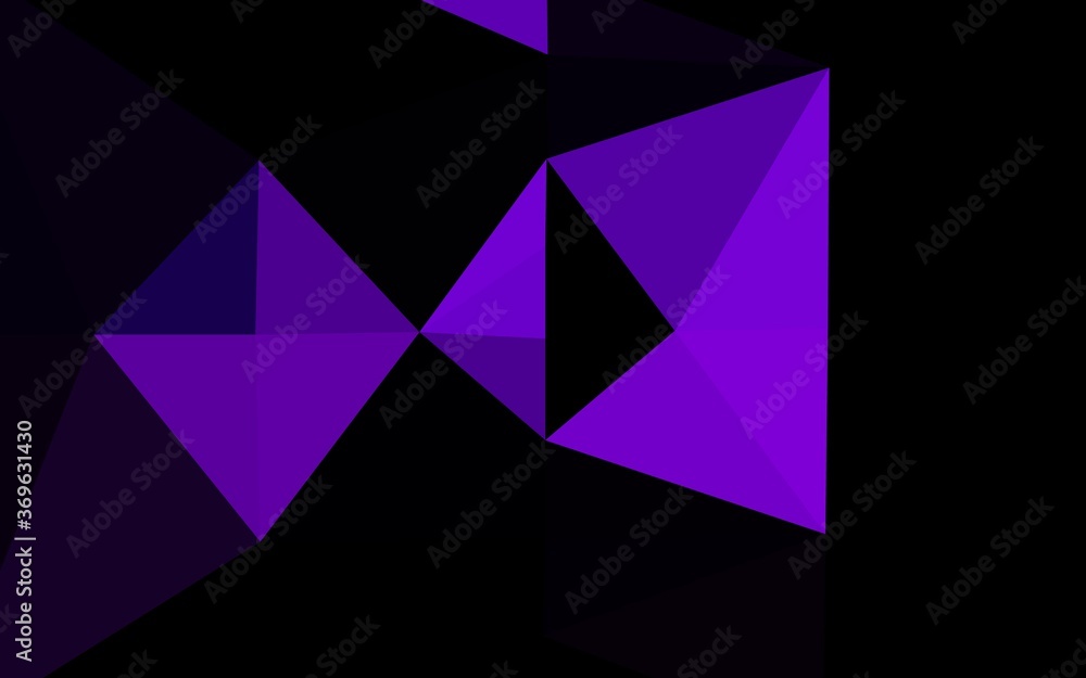Dark Purple vector low poly cover. A completely new color illustration in a vague style. Brand new design for your business. Dark Purple vector low poly cover. A completely new color illustration in a vague style. Brand new design for your business.
