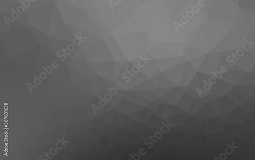 Dark Silver, Gray vector shining triangular background. A completely new color illustration in a vague style. Brand new design for your business.