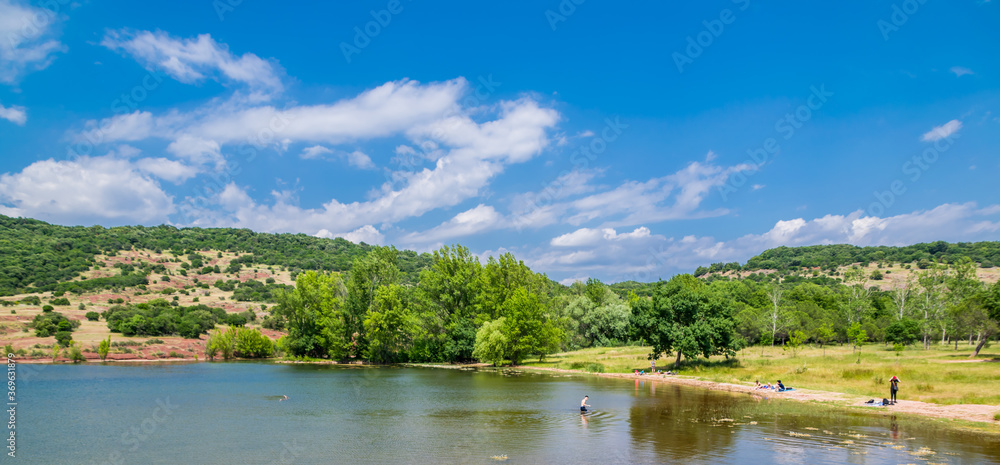 Fototapeta premium Lac du Salagou, Hérault, France.