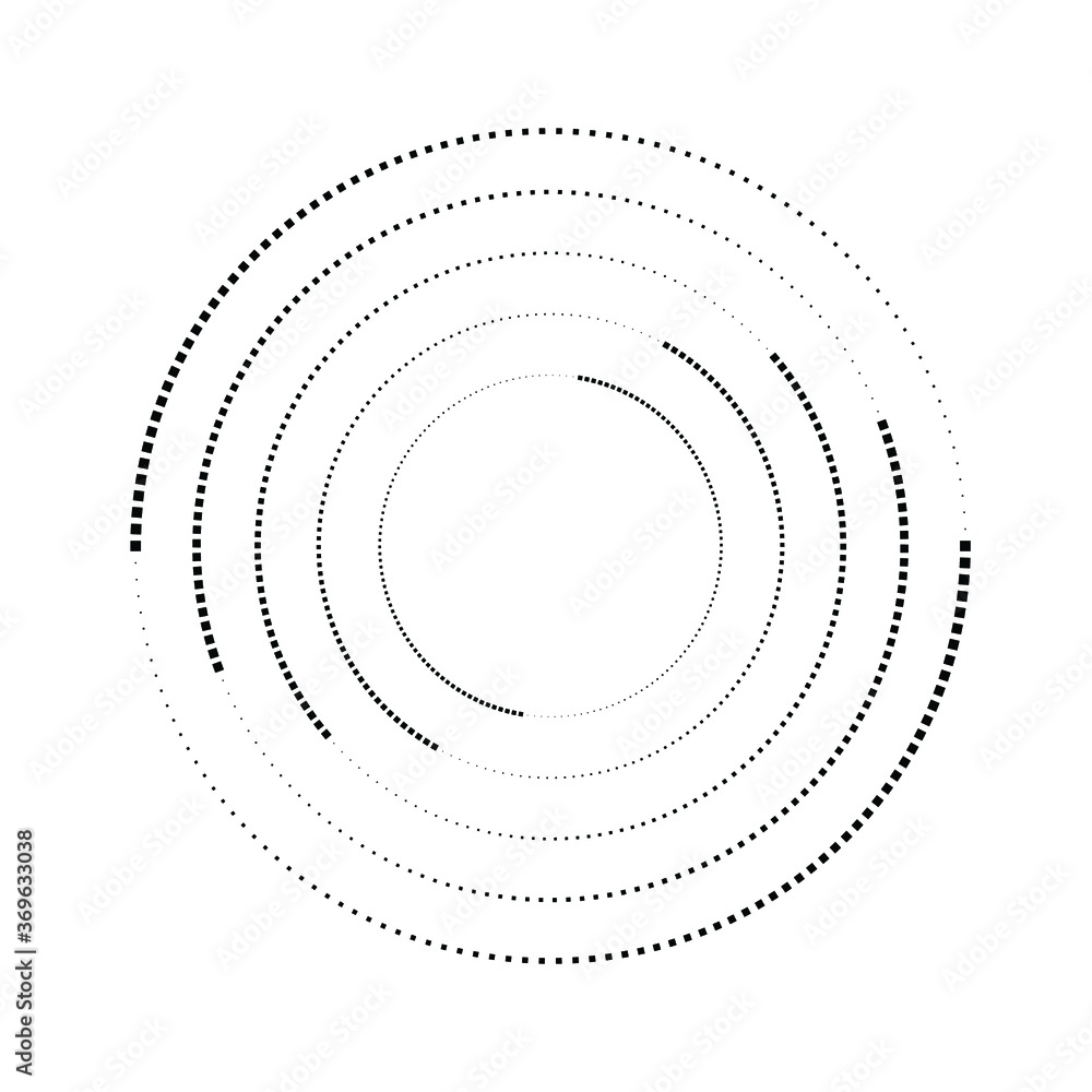 Halftone dots in circle form. round logo . vector dotted frame . design element Halftone dots in circle form. round logo . vector dotted frame . design element