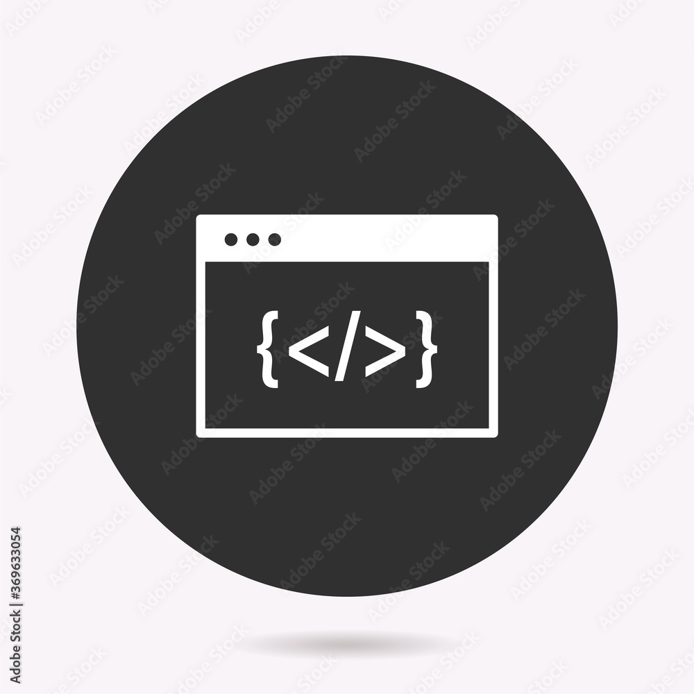 Programming - vector icon. Illustration isolated. Simple pictogram. Programming - vector icon. Illustration isolated. Simple pictogram.