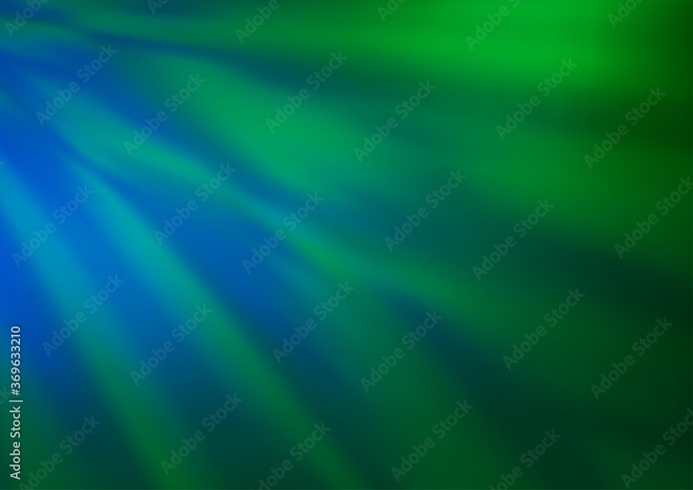 Light Blue, Green vector abstract blurred template. Colorful illustration in blurry style with gradient. The template can be used for your brand book.