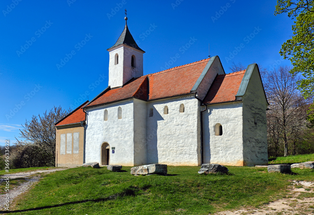 Old church in village Kostolany pod Tribecom, Slovakia Old church in village Kostolany pod Tribecom, Slovakia