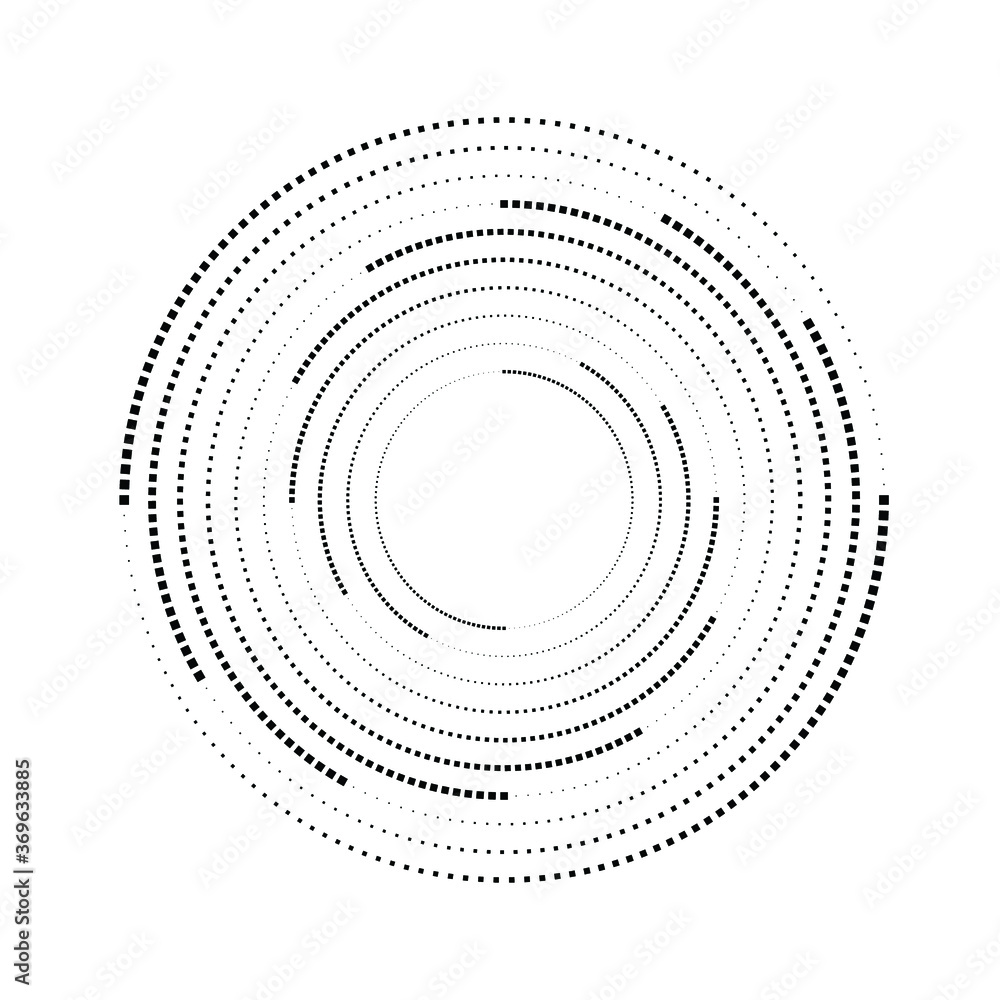 Halftone dots in circle form. round logo . vector dotted frame . design element Halftone dots in circle form. round logo . vector dotted frame . design element