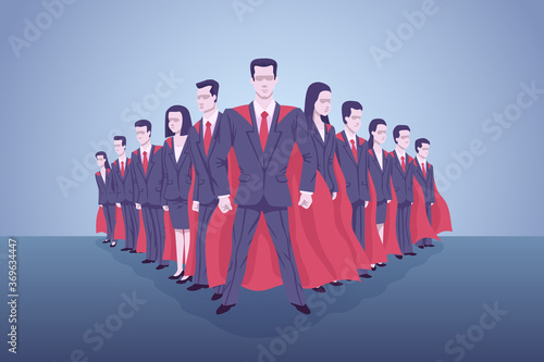 Super business team is ready to do any job.