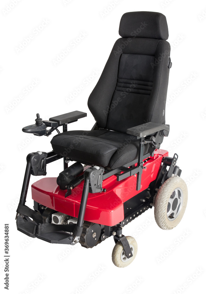 Electric wheelchair on a white background. Electric wheelchair on a white background.