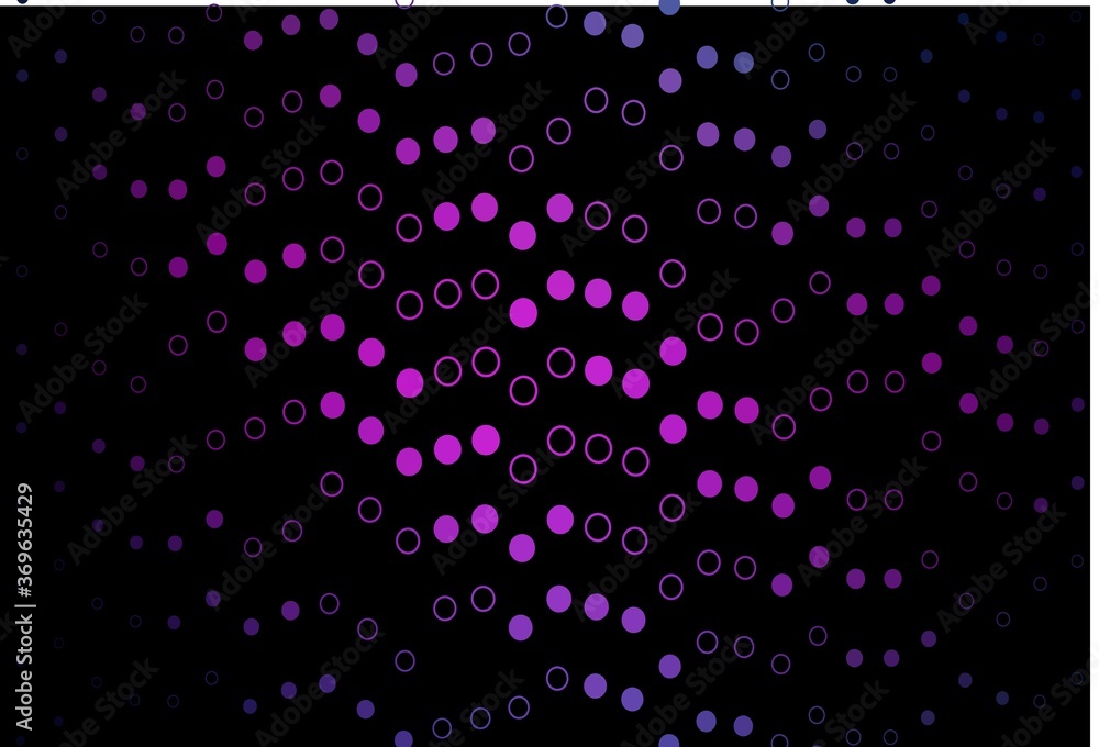 Dark Pink, Blue vector layout with circle shapes.