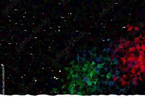 Dark Multicolor, Rainbow vector blurry triangle texture.