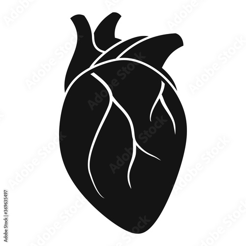 Body human heart icon. Simple illustration of body human heart vector icon for web design isolated on white background