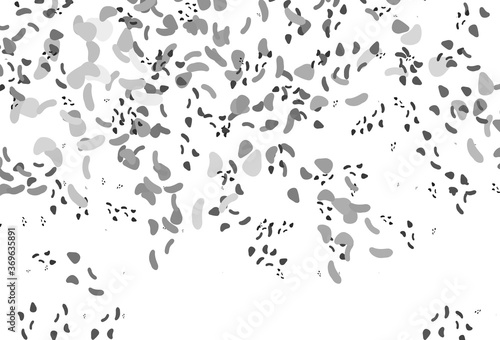 Light Silver  Gray vector background with abstract forms.