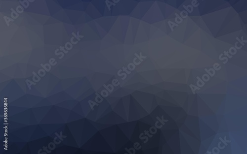 Dark BLUE vector polygon abstract layout. Shining illustration, which consist of triangles. Completely new template for your business design.