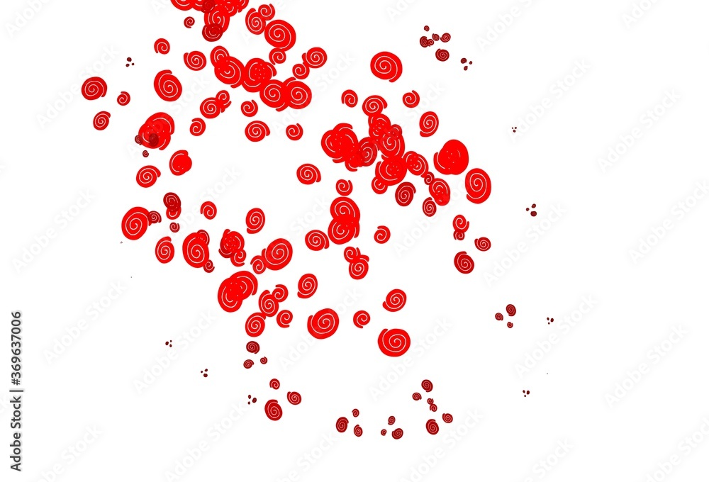 Light Red vector template with bubble shapes. Light Red vector template with bubble shapes.